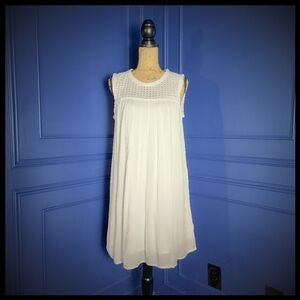 Tommy Bahama White Sleeveless Crinkle Dress